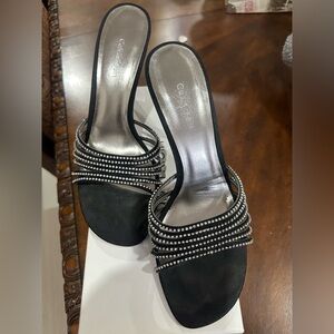 Calvin Klein Black Rhinestone Heels